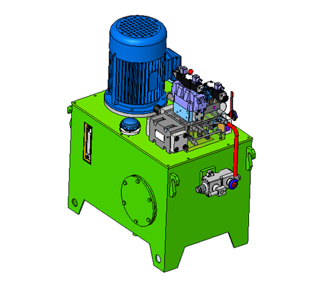 兩缸同步液壓站